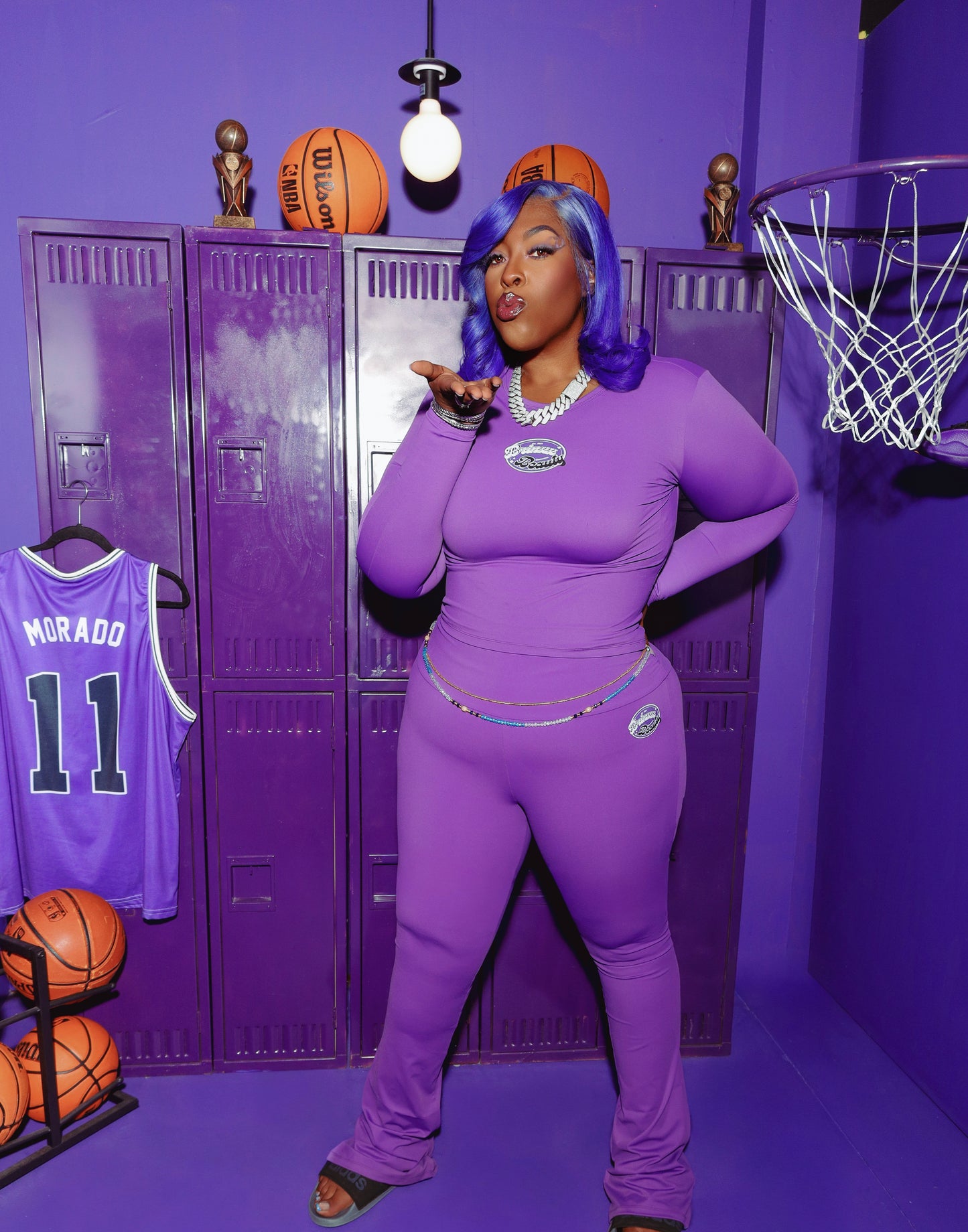 Purple Athleisure set - Two piece compression set (Preorder)