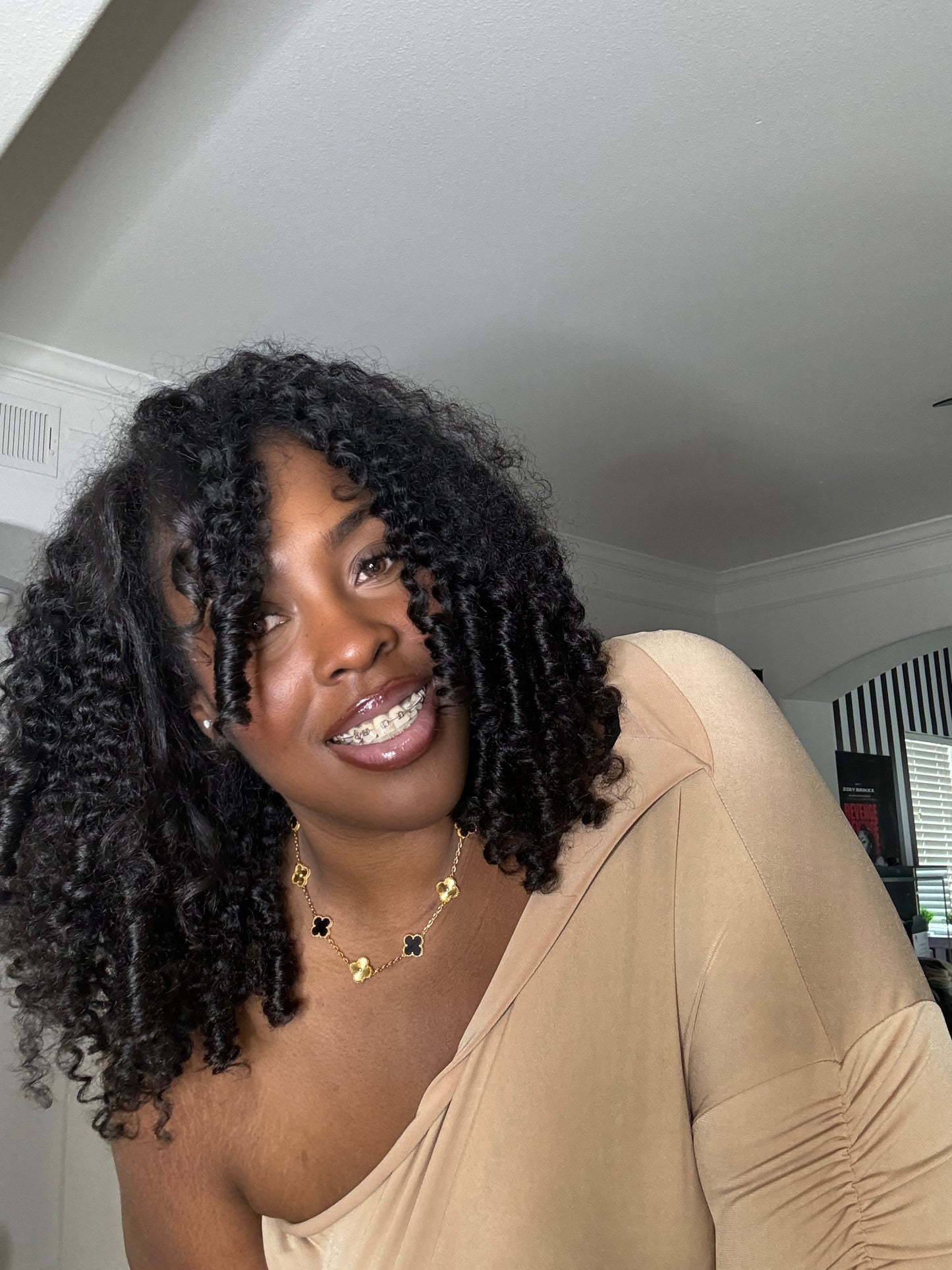 20 inch kinky curly half wig