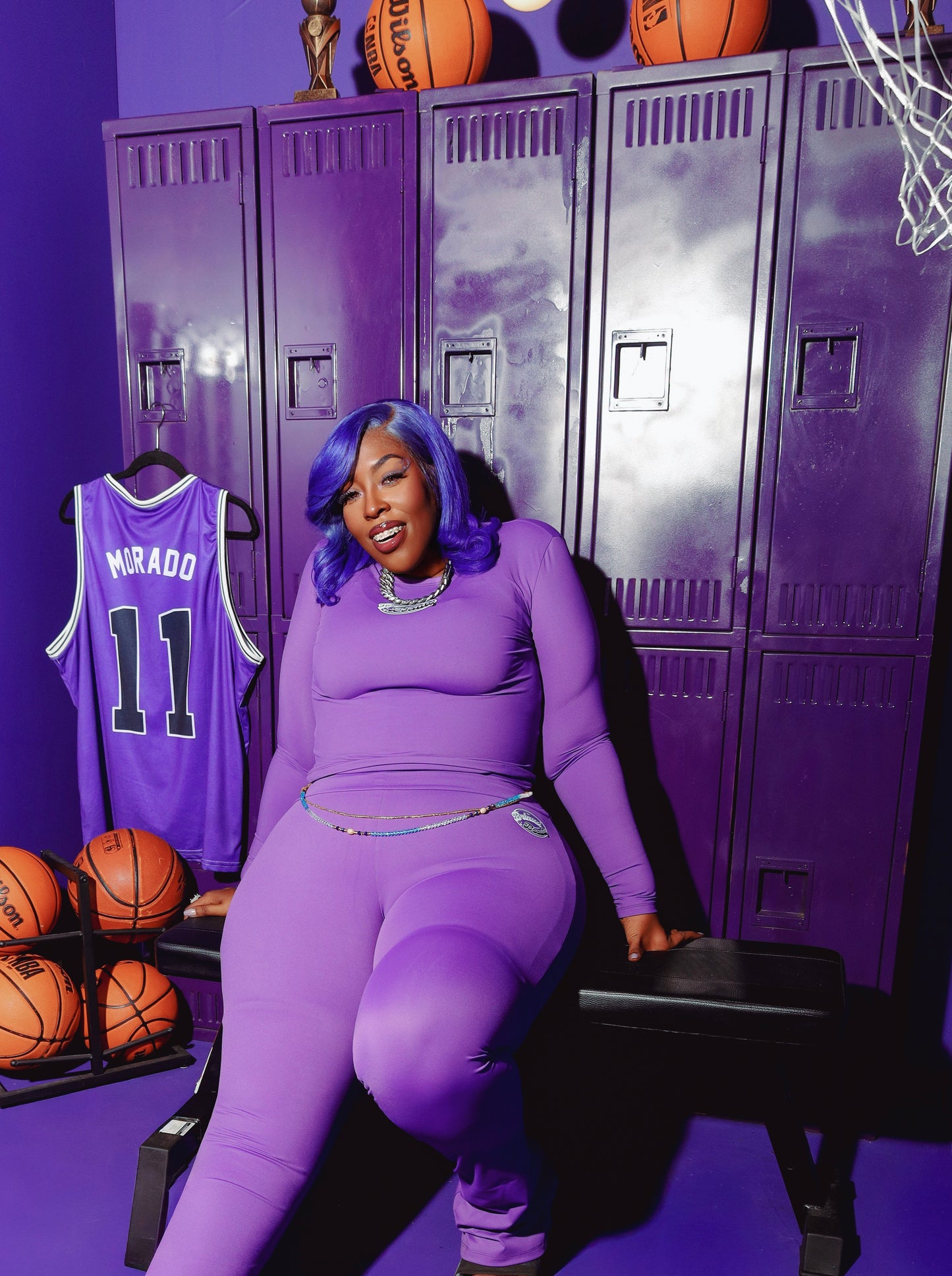 Purple Athleisure set - Two piece compression set (Preorder)